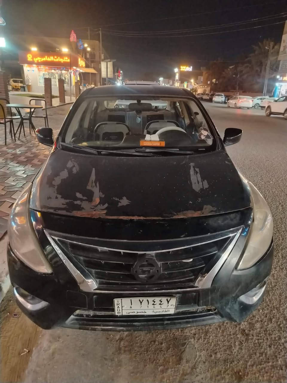 السلام عليكم نيسان فيرسا مديل 19 شكل الصني للبيع عطلهه الكير بوش ابيع هيج وارد امريكي رقم قادسيه محرك جديد تبريد شغال السياره حلوه بسعر مناسب60 وبيه مجال  ***********
