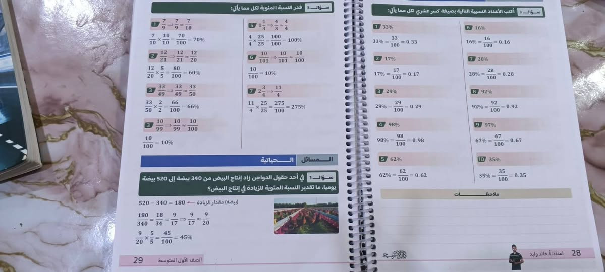 ملازم للصف الاول متوسط ملزمة رياضيات وملزمة انكليزي بيها ملخص سوال وجواب الانكليزي للستاذ علي الغرابي 
والرياضيات الاستاذ حيدر وليد 
سعر الملزمه الوحده 15الف وبيها مجال الاتصال على هذا الرقم ***********
