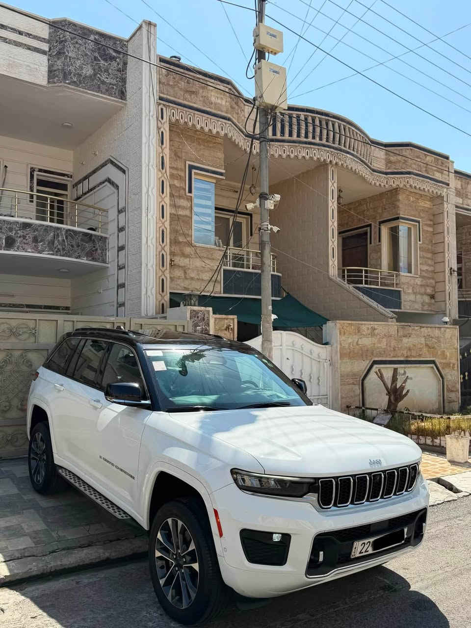 JeeP Overland 2024 وكالة هارلم
مغلف بلكامل PPF
فول مواصفات : 1/1
العداد : 40.000mi

6 سلندر (3600)
داتاشو (سرعة بلجام)
كشنات(تدفئة-تبريد-مساج-خزن ميموري)
كشنات خلفية تدفئة
حساسات (360) درجة
5 كامرات (360) درجة
رادارات (360) درجة
Night Vision (ناظور ليلي)
جكات : تصعد تنزل (5وضعيات)
فورويل
توقف ذاتي
بانوراما
صندوق كهربائي
مانع تصادم 
بصمه تشغيل + بصمه ابواب
تدفئه بالستيرن
نظام خرائط GPS 
مري _جانبي_تدفئة
وبعد هواي مواصفات…

ملاحظة : سيارة كفالة عامة 
المكان اربيل
للاستفسار :
***********
***********
