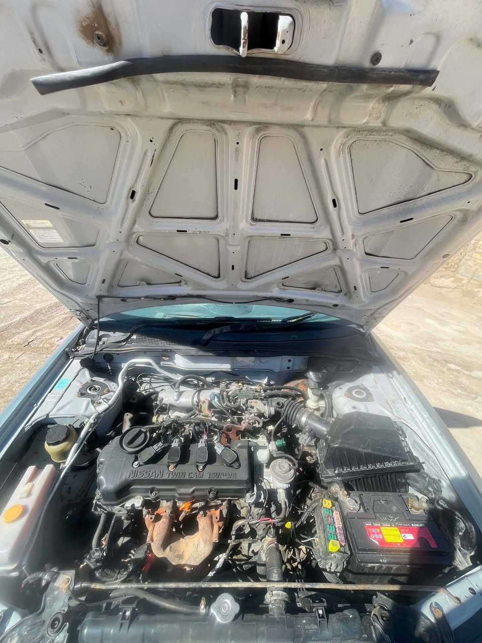 نيسان سني موديل 2000
محرك كير جدد 
السيارة حلوة ماناقصهة اي شي
تبريد شغال
السعر 45$وبيهة مجال قليل
مكان السيارة ديوانية قضاء الدغارة
رقم ***********
انه مگلف بلنشر هاذ رقم راعيهه اتصلو بيهه @إشارة
