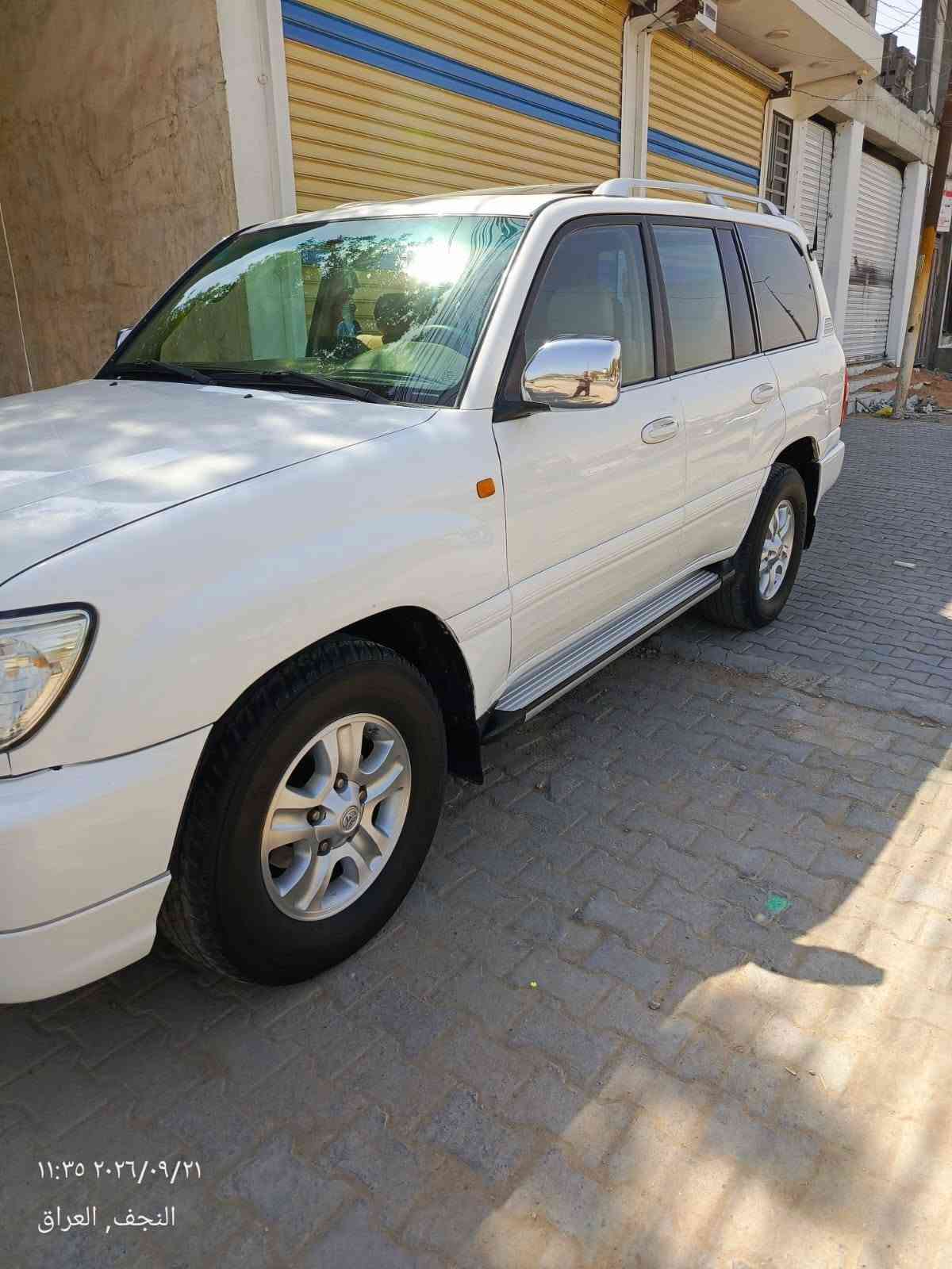 سلام عليكم لاندكروزر موديل 2000 فول مواصفات تخم تاير جديد تبريد كهربائيات كله شغال فتحه شاشه كامره ثلاث قطع تبريد 7 راكب ثلاجه كير اوتوماتيك مكينه 6 سلندر فور ويل دفع رباعي شغال سياره جديده قطعتين صبغ رقم بغداد انجليزي باسمي سعر 140 وبيها مجال رقم الاستفسار ***********

نص مكتوب في الصور:
- ١١:٣٥ ٢٠٢٦/٠٩/٢١ النجف, العراق
- ١١:٣٦ ٢٠٢٦/٠٩/٢١ النجف, العراق
- ١١:٣٦ ٢٠٢٦/٠٩/٢١
- النجف, العراق
- ١١:٣٥ ٢٠٢٦/٠٩/٢١
- ١١:٣٤ ٢٠٢٦/٠٩/٢١
