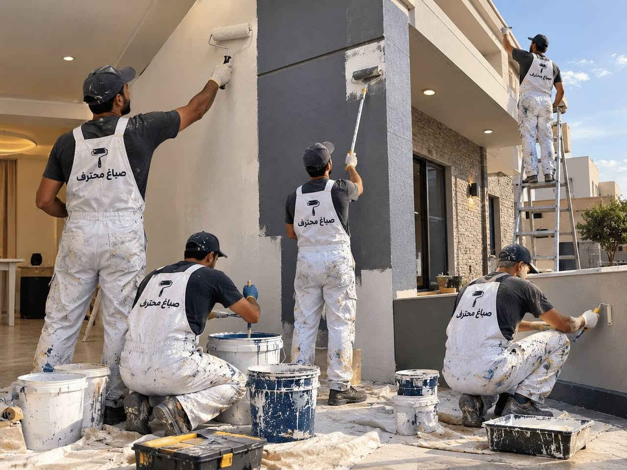 صباغ محترف • صبغ داخلي وخارجي • جبس بورد