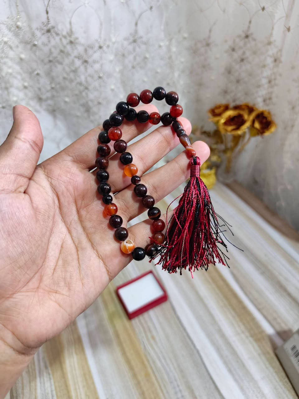 سبحة • عقيق • ٣٣ حبة