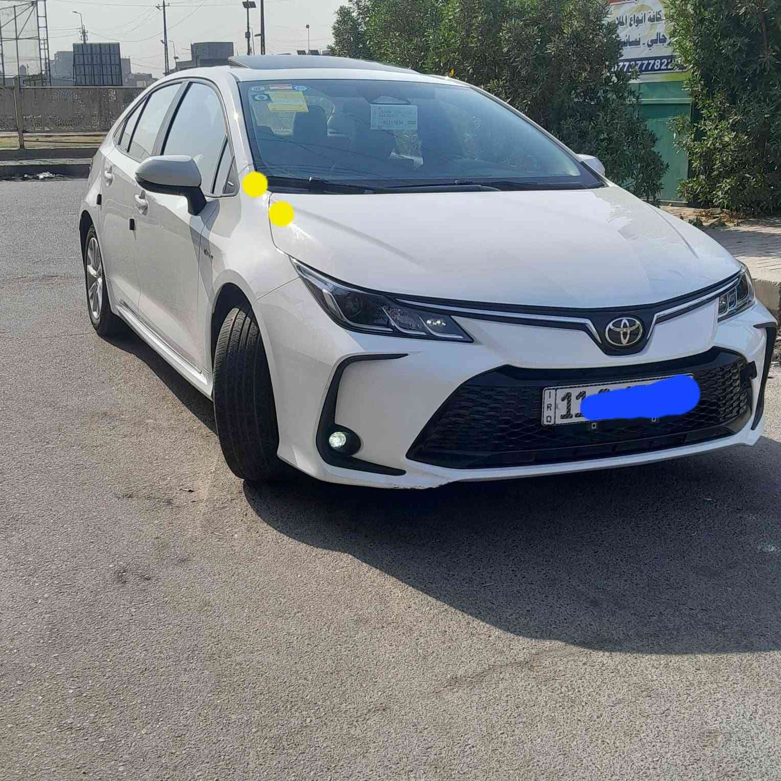 كورلا هايبر شكل الخليجي مديل 24
السياره جديد كولش بيه مكانين بارد ع كد اربع أصابع والدعامية الخلفيه بيه شبرين صبغ مشر ع الصوره ع كدهن 
السياره فول ع عدا الكشن كهرباء 
بصمة 
فتحه 
انضمه قياده 
رادار 
كشن جلد اسود وبيه هواي مواصفات 
السياره مكفوله من الصبغ وتبديل والفتح 
عد الذاكرهن 
رقم بعداد باسمي 
العنوان بغداد رقم ***********
