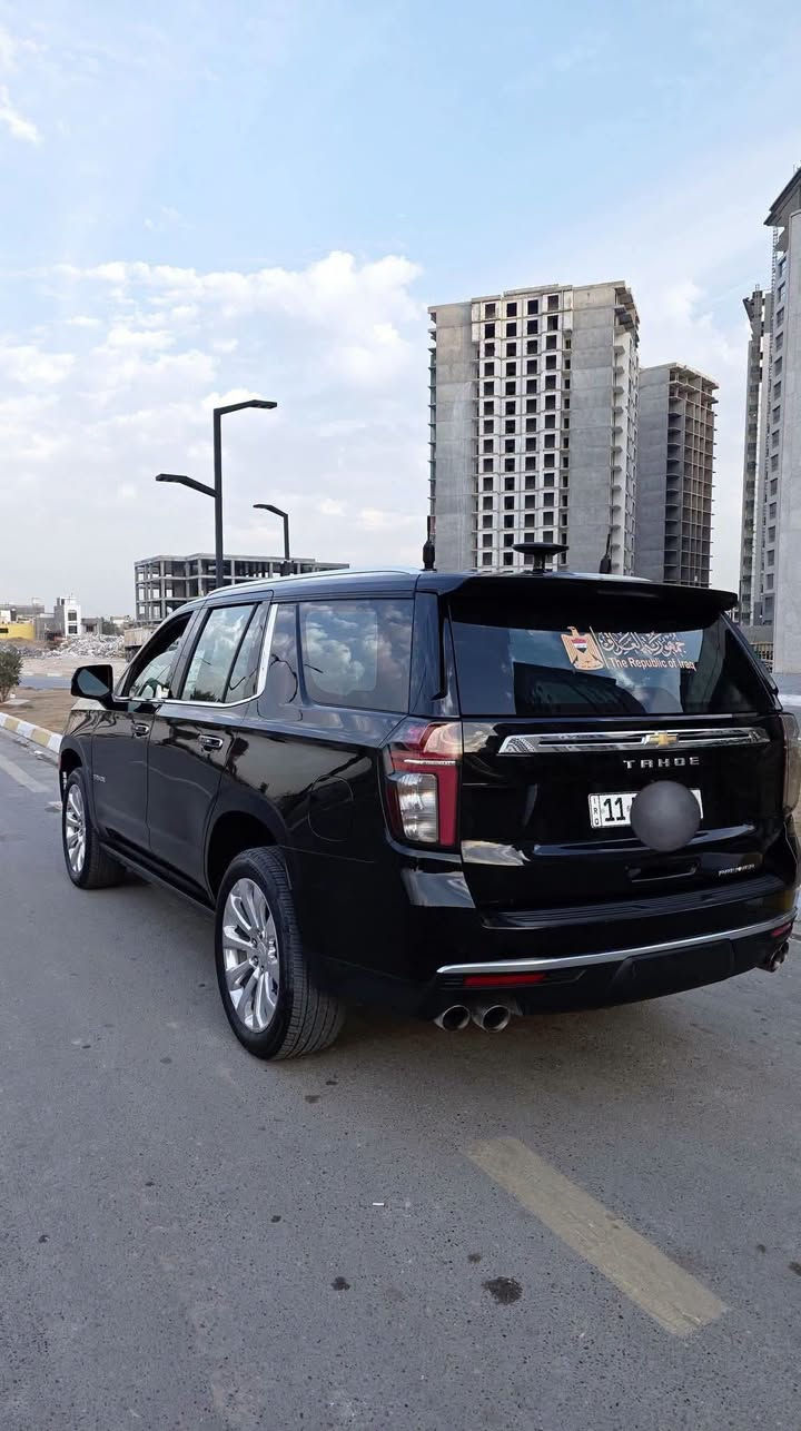 شيفروليه تاهو – Chevrolet Tahoe Premierموديل 2023 | وارد خليجي – شركة المنصور
🌍 المدينة - بغداد – 

---------------------------  

المواصفات
 : فول برايمر فول مواصفات 

🔹 المحرك: 5.3 لتر – V8 (8 سلندر)

:فئة Premier الأعلى

:قير أوتوماتيك 10 سرعات

:كراسي جلد فاخرة كهرباء مع ذاكرة

:تدفئة وتبريد للمقاعد الأمامية

:شاشة لمس كبيرة + عدادات ديجيتال أندرويد أوتو / آبل كار بلاي

:كاميرات 360 درجة

:رادارات ونقاط عمياء

:نظام المحافظة على المسار

:مثبت سرعة ذكي

:فتحة سقف بانوراما

:نظام صوتي فاخر Bose

:تشغيل بصمة ودخول ذكي

:صندوق خلفي كهرباء

:إضاءة LED أمامية وخلفية

:جنوط ألمنيوم 21 إنچ
عداد كيلو متر 90 الف كيلو 
للتواصل: ***********
