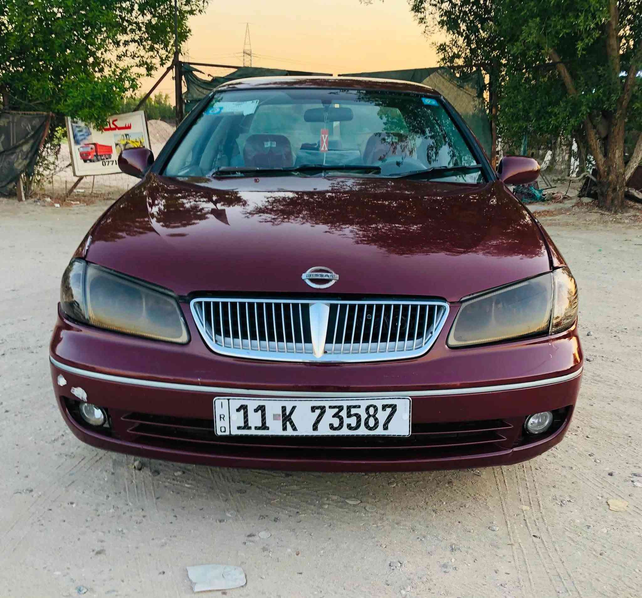 سلام عليكم
للبيع نيسان سني موديل 2000 اصل ياباني السياره رقم بغداد بأسمي هزه جديده سنويه لل2029 
كير اوتوماتيك مكينه مكفوله تبريد شغال مكفوله من الضربه فقط بنيد مبدل بدون دواخل مصبوغه عام جماليه رايدها ب58 وبيها مجال مكاني بغداد/الدوره ***********
