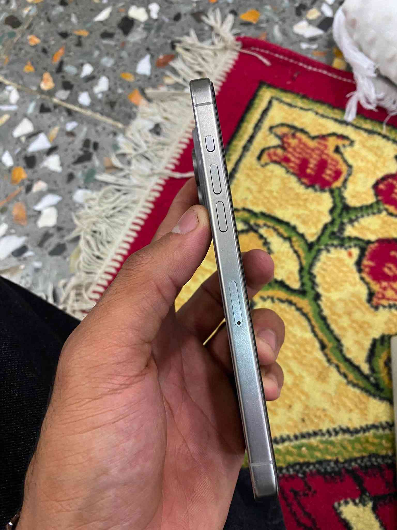 ايفون15برو ماكس البيع مكاني بغداد الحسينيةمبدل شاشه اصلية ع فحص وذاكرة256 بطاريه ٩٠ ملحقاته كاملة
*********** السعر 750 وبي مجال حك جيتك فقط

نص مكتوب في الصور:
- ٤:٣٢
- حالة البطارية
- عادية
- تعمل بطارية iPhone هذه على النحو المتوقع. حول البطارية والضمان...
- الحد الأقصى للقدرة
- ٪٩٠
- هذا قياس لقدرة البطارية مقارنة بقدرتها عندما كانت جديدة. قد تتسبب القدرة المنخفضة بتقليل ساعات الاستخدام بين عملية الشحن والأخرى.
- عدد الدورات
- ٦٩٧
- هذا هو عدد مرات استهلاك iPhone لقدرة البطارية. معرفة المزيد...
- تاريخ التصنيع
- نيسان ٢٠٢٤
- أول استخدام
- آب ٢٠٢٤
