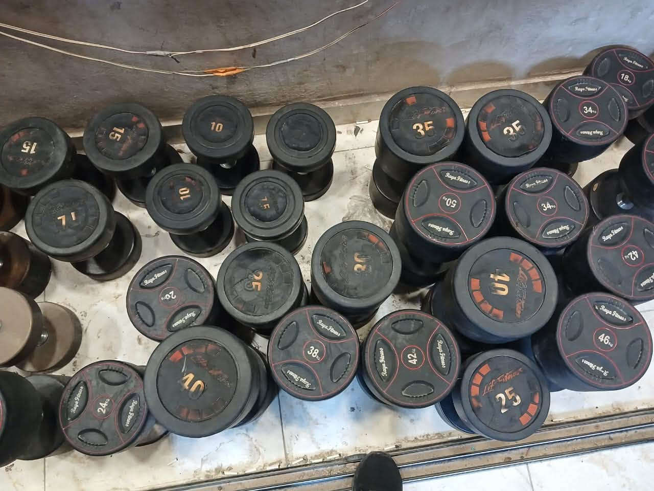 متوفر دمبلص طن و90كيلو 
الكيلو ع الف العنوان بغداد يباع سيت كامل 
مع حمالة دمبلص
