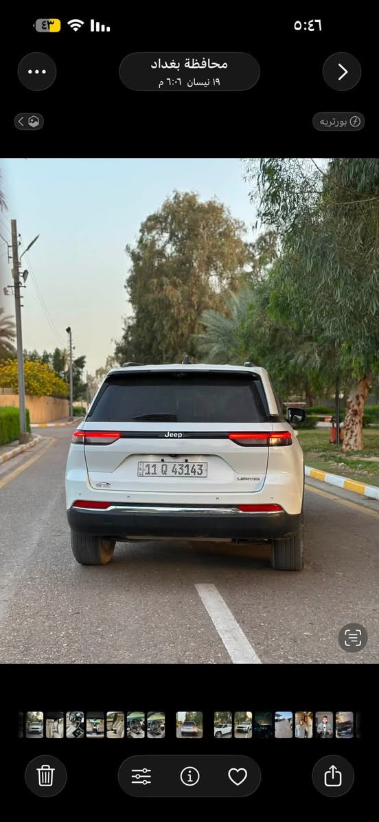 السلام  عليكم جيب كراند شيروكي موديل 2023 وارد امريكي ماشيه ٨٨ الف كيلو سياره بدون حادث فقط شبرين جاملغ وشبرين بنيد موضحات بسونار ورصعه خفيفه جداً بالباب الخلف سايق  فقط لباقي كله كفاله كير مكينه محرك كلهن كفاله خمسه راكب المرغوب ٦ سلندر السعر ٢٨٣ ورقه
مكاني بغداد الدوره 
للاستفسار اكثر ***********
