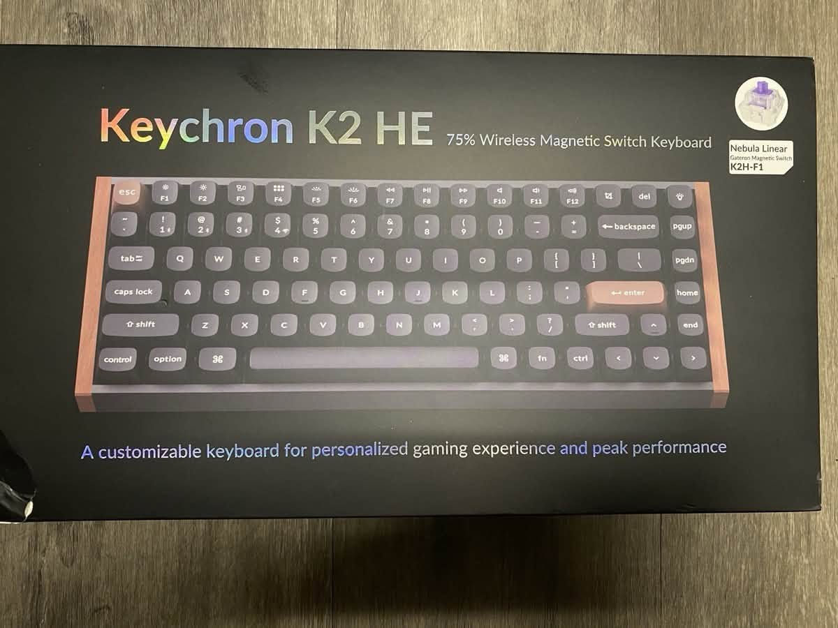 ⌨️🔥 Keychron K2 HE – كيبورد مغناطيسي احترافي لعشاق السرعة والدقة 🎮
⚡ تجربة مختلفة مع تقنية Hall Effect والمفاتيح المغناطيسية من Gateron!

🌟 أبرز المميزات:
🔹 مفاتيح Gateron Magnetic Hall Effect لاستجابة فائقة السرعة 🎯
🔹 إمكانية تخصيص Actuation Distance لكل مفتاح
🔹 دعم تقنية Rapid Trigger للألعاب التنافسية 🚀
🔹 اتصال ثلاثي: Bluetooth + 2.4GHz + USB-C
🔹 تصميم 75% مدمج يوفر مساحة أكبر للمكتب
🔹 مناسب للـGaming والاستخدام اليومي 💻🎮

💥 سرعة + دقة + تحكم كامل بتجربتك!

📦 متوفر الآن
🚚 توصيل إلى كافة محافظات العراق 🇮🇶

📲 للحجز والاستفسار:
***********

نص مكتوب في الصور:
- @katawonga
- @keychronvietnam