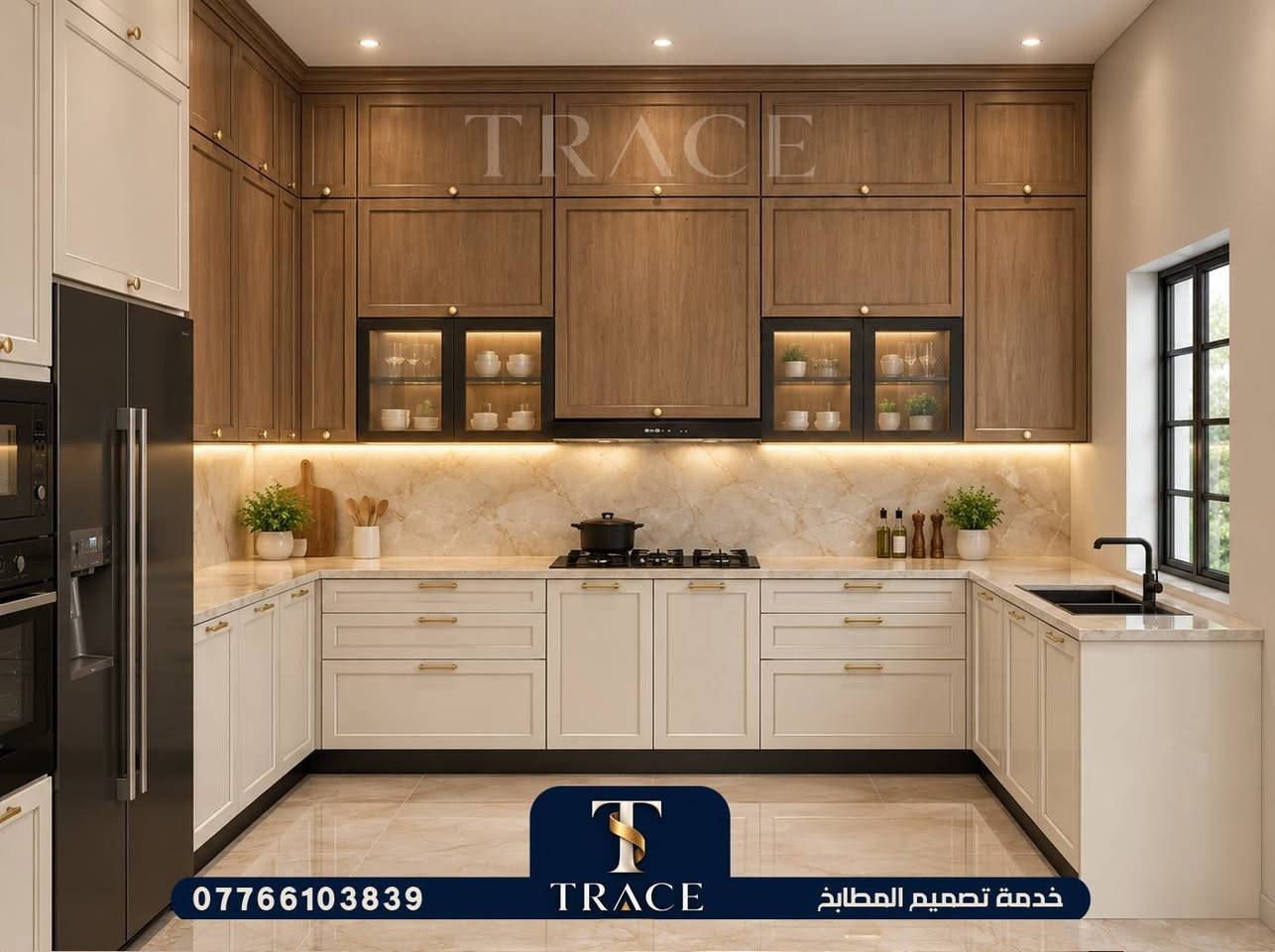 تصميم مطابخ 3D للمعامل والورش للتواصل عبر الواتس اب ***********

نص مكتوب في الصور:
- TRACE *********** خدمة تصميم المطابخ
- TRACE *********** TRACE خدمة تصميم المطابخ