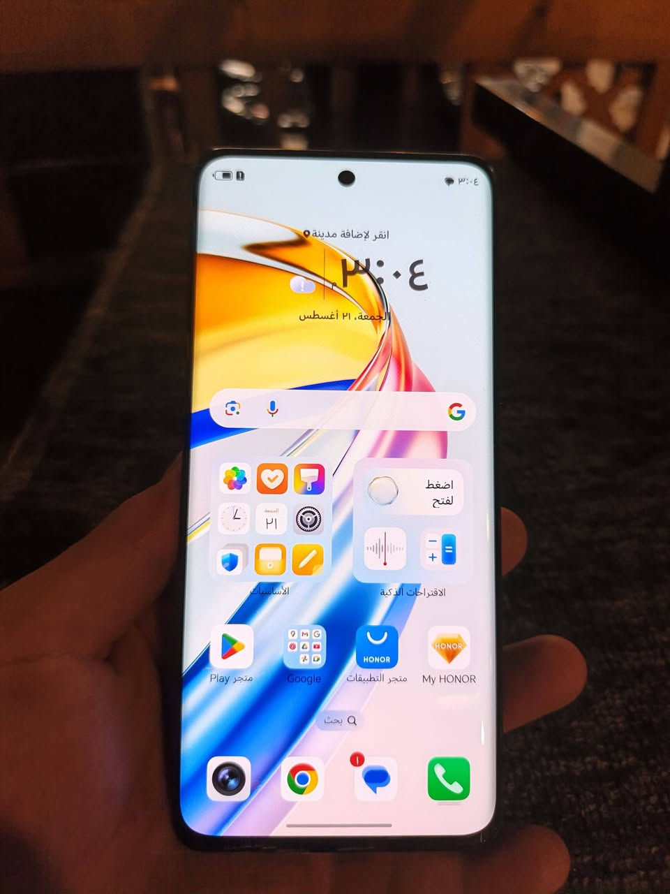سلام عليكم 
هونر X9b 5g
جهاز نضافه 95٪ مفتوح رمز فقط ذاكره 256 رام 12+8 بدون خلل سعر 275 للتواصل خاص او اتصل ***********
متوفر واتساب
