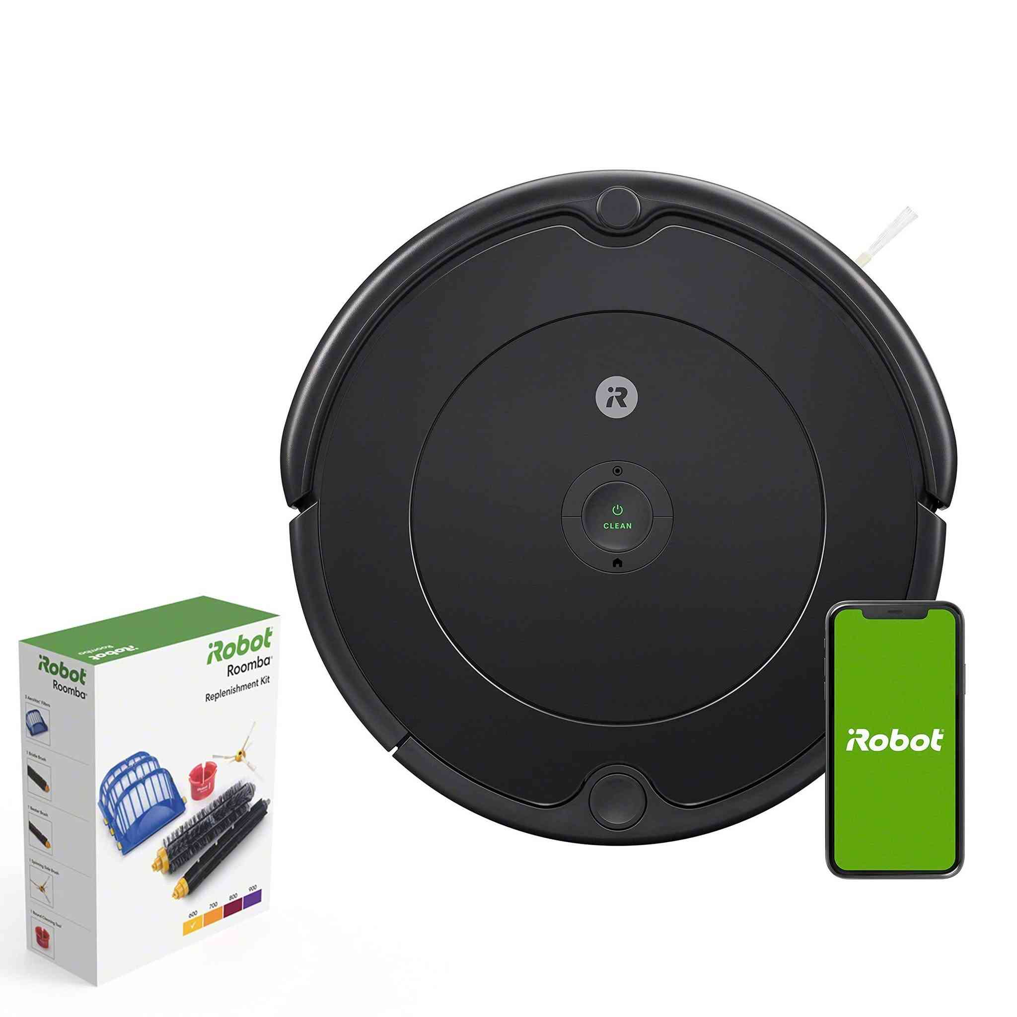 مكنسة الروبوت الذكية iRobot Roomba 692
الاتصال الذكي (Wi-Fi): تدعم المكنسة الاتصال بالإنترنت اللاسلكي، مما يتيح لك التحكم بها وجدولة أوقات التنظيف عن بُعد من خلال تطبيق الهاتف الذكي (iRobot Home App) أو عبر الأوامر الصوتية مثل Alexa.نظام تنظيف ثلاثي المراحل: تعتمد على تقنية متطورة لخلخلة الأوساخ، رفعها، ثم شفطها بقوة للتخلص من الغبار، الأتربة، الحطام، وشعر الحيوانات الأليفة من مختلف الأسطح.نظام ملاحة ذكي للمنزل: تحتوي على مجموعة مستشعرات ذكية تساعد الروبوت على اتخاذ أكثر من 60 قراراً في الثانية للتنقل بمرونة حول الأثاث وتحت القطع المنزلية دون الاصطدام أو السقوط من الحواف والدرج.تقنية Dirt Detect™: ميزة ذكية تمكن المكنسة من استشعار وتحديد المناطق الأكثر اتساخاً في المنزل (مثل الممرات أو غرف المعيشة المزدحمة) لتركز عليها وتقوم بتنظيفها بشكل أكثر عمقاً وتكراراً.شحن ذاتي تلقائي: تعود المكنسة تلقائياً إلى قاعدة الشحن الخاصة بها (Home Base) عندما تقترب بطاريتها من النفاد لتستعد لدورة التنظيف القادمة.
السعر 150 قفل بحثو عليها و ع سعرها و شوفو
للاتصال ***********

نص مكتوب في الصور:
- iRobot 高效能 可連接 Wi-Fi 692 Roomba 吸塵機械人 將塵垢弄鬆、抽起和吸走 三重清掃系統採用適用於多種地板的雙滾刷、特別設計的邊緣清掃刷,並配備吸塵吸力,可將地氈和硬木地板上的一切微粒以至大型碎屑清理乾淨。 智能家居導航 Roomba 吸塵機械人配備完善的一組智慧型感應器,每秒鐘可作出超過 60 個決定,從而適應您的家居環境,幫助徹底清掃地板。 Dirt Detect 技術 Dirt Detect 髒汙偵測感應器會提醒 Roomba 吸塵機械人重點清掃特別髒汙的地方,例如家中最經常有人活動的區域。