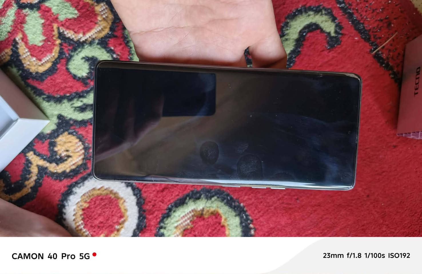 سلام عليكم شباب تكنو كامون 40برو
جهاز نضيف نضافته 90٪ كاوتونته موجوده 
البيع السعر مناسب 300وبي مجال بصيط
مكاني النهروان بره معمل الثلج 
***********
