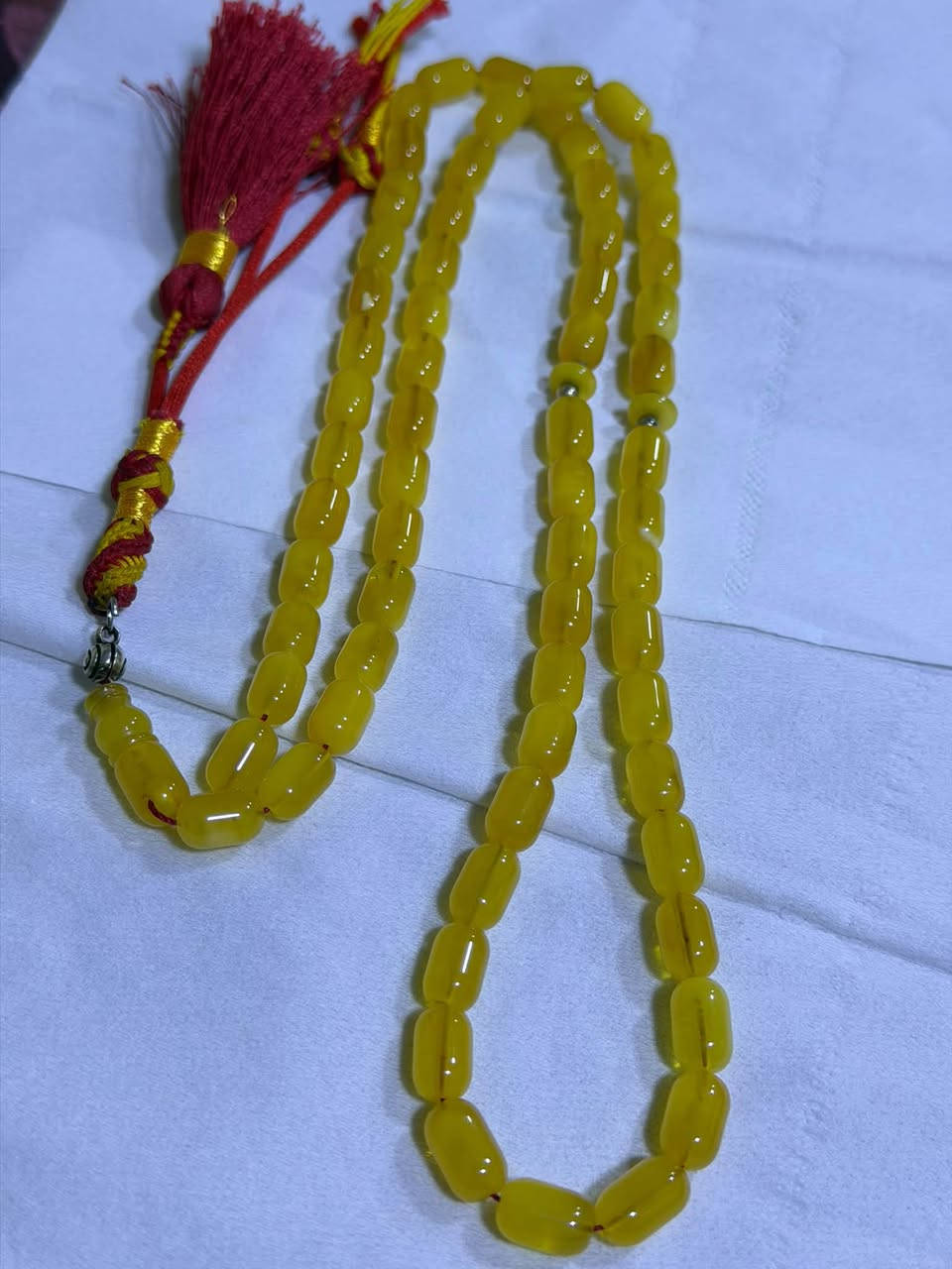 مسباح كهرب حر طبيعي
مسباح كهرب حر طبيعي قطعه جدا حلوه صافيه وماخذه لون 
عدد الحبات ٦٥ حبه 
وزنها ٣٠ غرام 
سعرها ٣٠٠ الف 
مكاني بغداد
