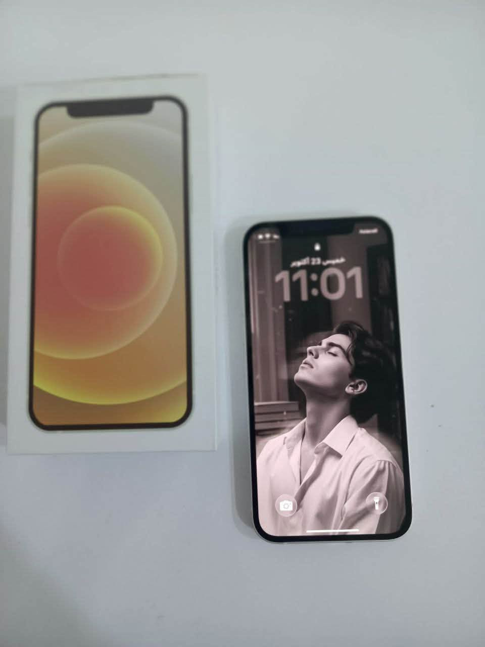 السلام عليكم (iPhone12 عادي)للبيع
الموبايل  لا مفتوح ولا مصلح بعده ع وضع الشركة 
ذاكرته 128 البطارية 95🔋مكفول من كلشي شاشة 3 خيارات مأخذه من شركة قبل كم شهر ممستعمل هواية مستعمل شي قليل مال بيت ملحقاته الكارتون مالته وكيبل شحن 
السعر 325 وبي مجال للشراي مكاني بغداد منطقة الكمالية متواجد خاص او واتساب ***********
