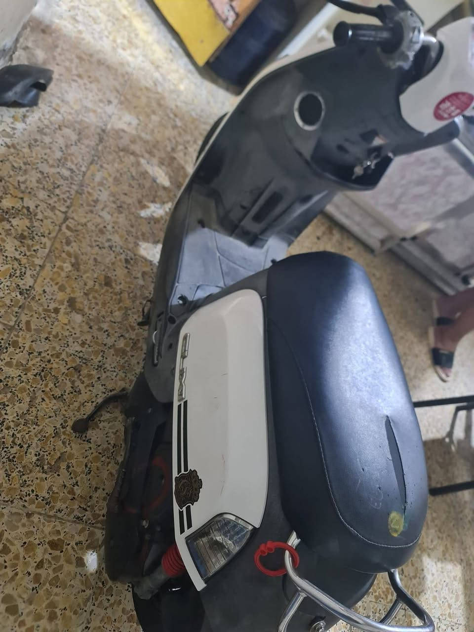 السلام عليكم بوليسي البيع جديده الدراجه ما مفتوحه كلشي شغاله السعر ١٢٠٠ وبيه مجال المكان حله الإسكان الاستفسار علئ الرقم ***********
