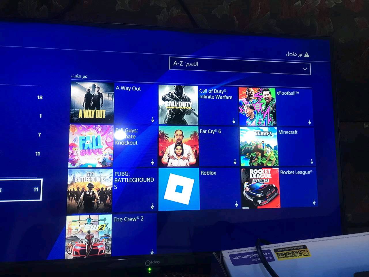 السلام عليكم بلي 4 سلم اون لاين لوك ستيكر تحديث 13:50 وياه قرصينfc24 و gta 5 وبي 35 لعبه او اكثر داخل الجهاز عنواني بغداد الزعفرانيه *********** واتساب
