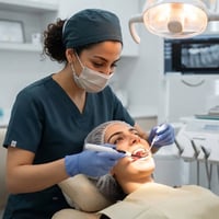 علاج مجاني • حشوات ضوئية • تنظيف جير