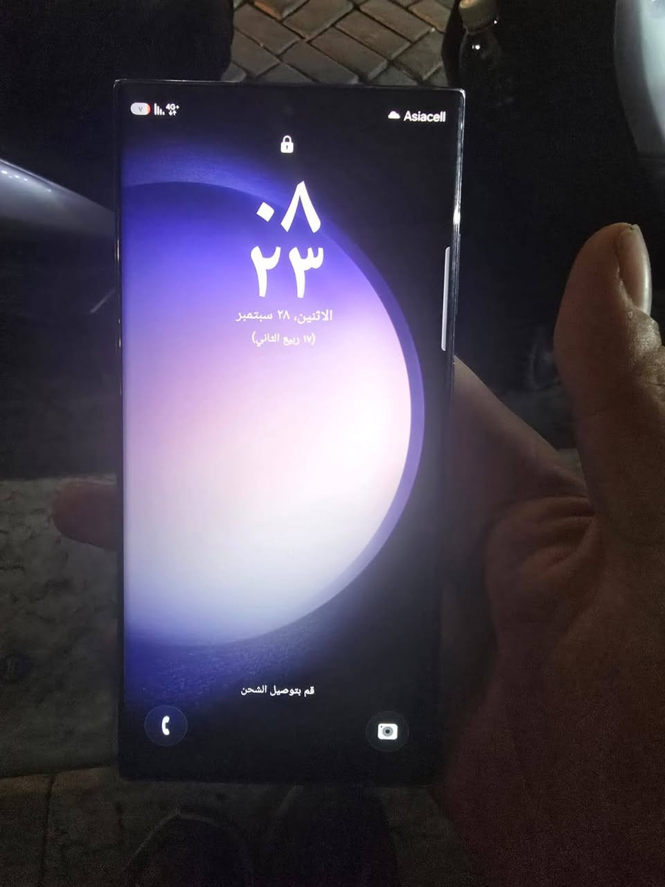 السلام عليكم سامسج الترا 23 
البيع الجهز نضيف بدون ملحقات 
السعر 525 
الاتصال ***********

نص مكتوب في الصور:
- العناية بالجهاز
- رائع!
- لقد تم تحديث تقرير العناية الخاص بك. تعرف على ما فعلته خدمة العناية بالجهاز للحفاظ على هاتفك بحالة جيدة.
- البطارية
- ٧%
- بقي ٣٧ اس
- مكان التخزين
- ١٣% مُستخدم
- ٣٤,٣ جيجابايت \ ٢٥٦ جيجابايت
- الذاكرة
- ٥٥% مُستخدم
- ٦,٦ جيجابايت \ ١٢ جيجابايت
- حماية التطبيق
- غير مفعل
- الأداء
- ملف تعريف الأداء
- عادي