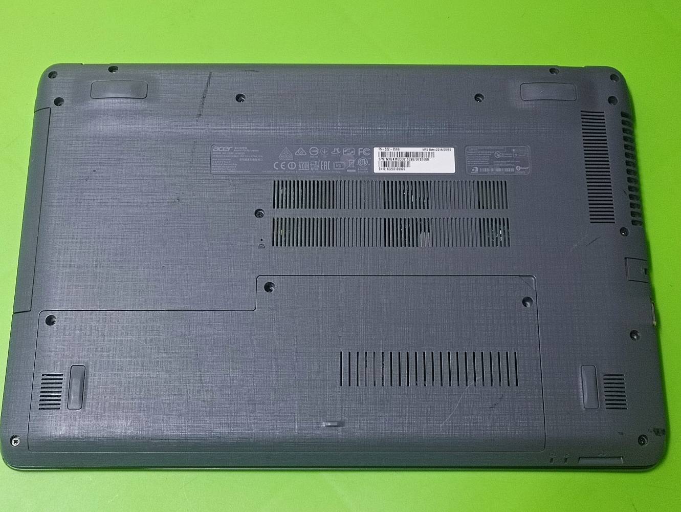 Acer Aspire F5-522 • رام ٨ جيجا • بطارية ١٠-٢٠ دقيقة