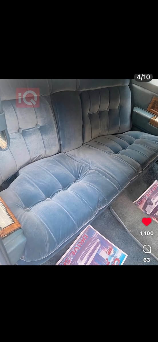 بغداد: كاديلاك فليتوود 1979

عدد الأميال 7,328 كم
السعر: $33,000

لمزيد من المعلومات يرجى الاتصال بنا

***********

نص مكتوب في الصور:
- $33,000 بغداد
- 4/10
- 1,100
- 63
- 1,100 63