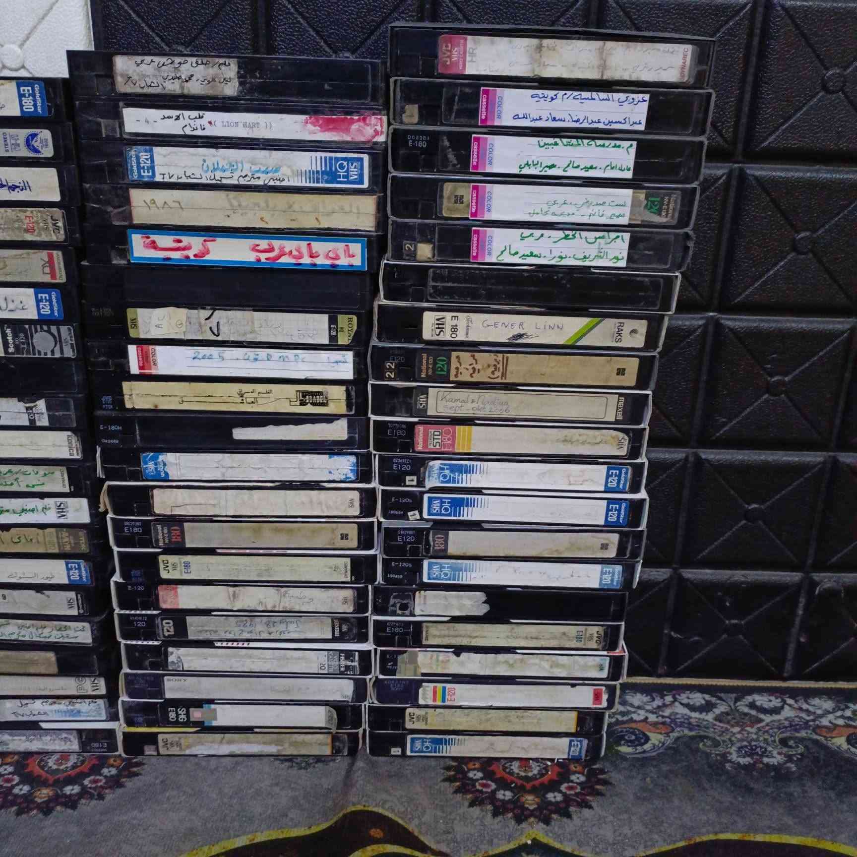 كاسيت VHS • ٨٠ كاسيت • عربي عراقي واجنبي