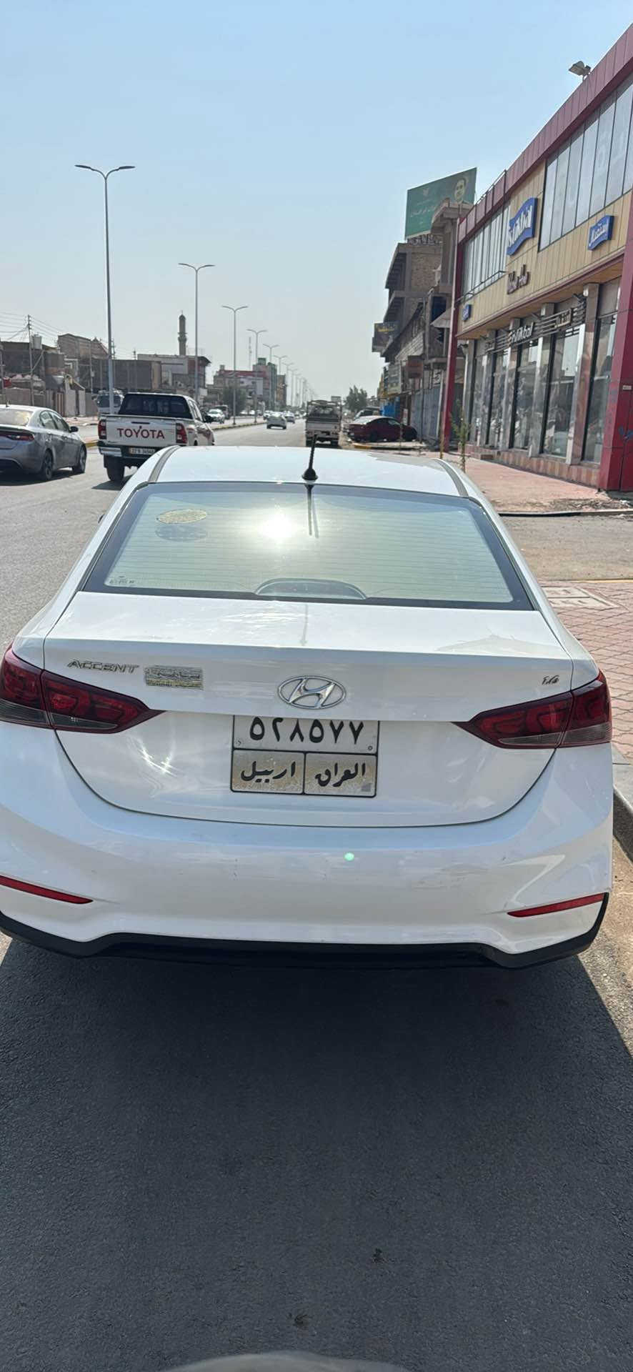 سلام عليكم 
هونداي اكسنت خليجي 
2019
سياره جديده وجاهزه من كلشي ع وضع الشركه ستخدام بنيه ممشه 38k
موصافت المعروفه فتحه تحكم ستيرن شاشه كامره 
تبريد تتدفئه
سياره كفاله فقط شوف العين دحجات بارد
مكينه 1600
رقم اربيل بسم شركه 
السعر 122 بيهه مجال قليل 
*********** البصرة, العراق
