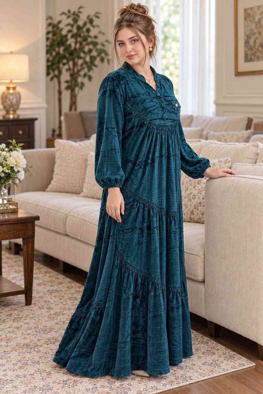 دشداشة مخمل • مقاسات L-3XL • توصيل متاح