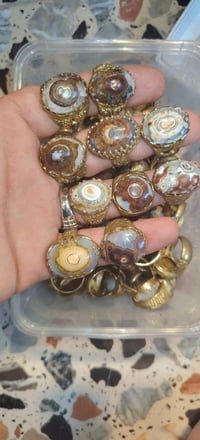داوودي يمني • ١٠ قطع • صياغة نحاس