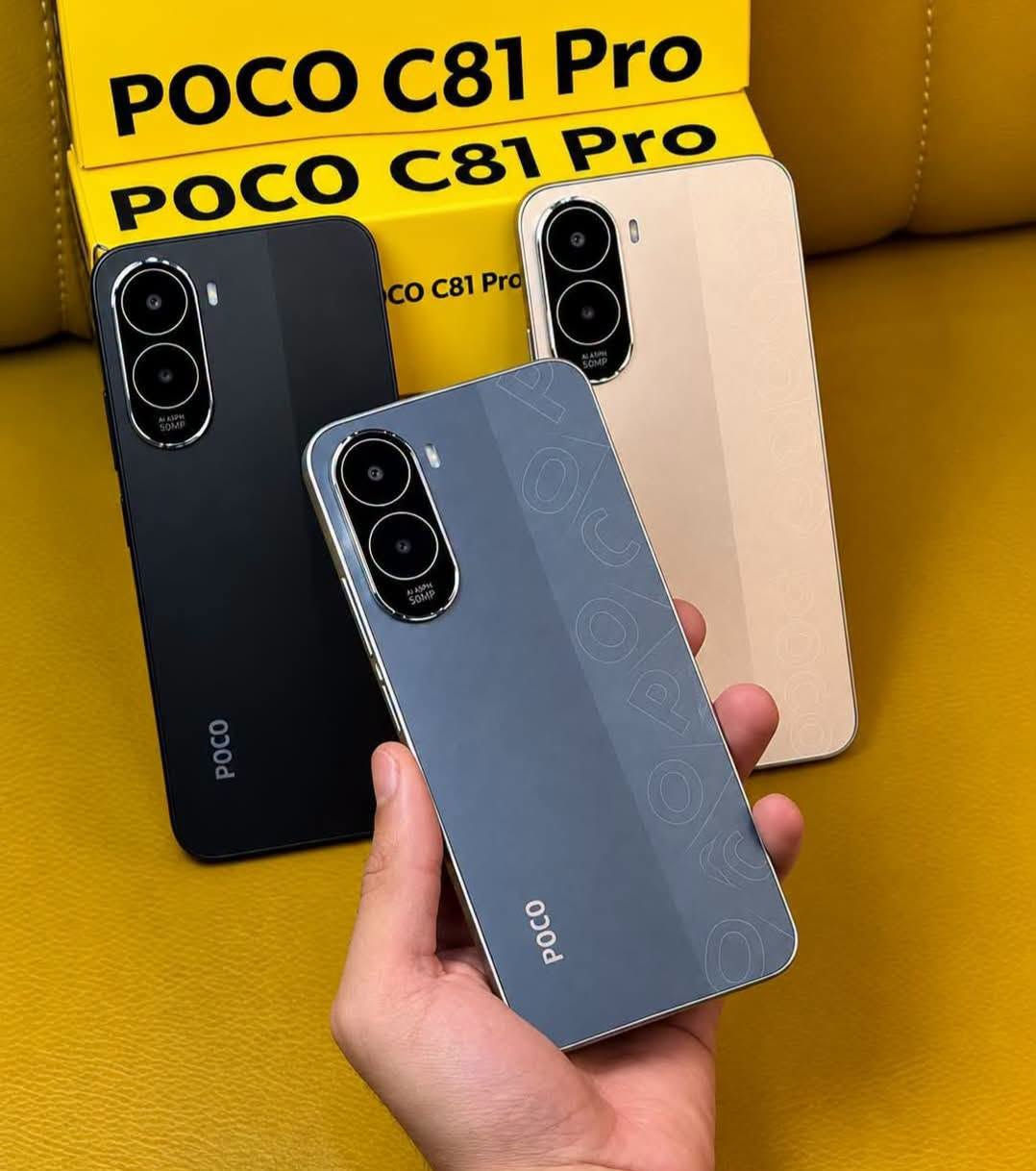 🔥📱 وصل الجديد… POCO C81 Pro 📱🔥
تريد جهاز عملي، بطارية قوية وشاشة كبيرة وبسعر يناسبك؟ 😍
POCO C81 Pro حاضر حتى يكون رفيقك بالدراسة، الشغل والترفيه يومياً 💪✨
💥 أبرز المواصفات:
📀 ذاكرة التخزين 128GB 
💾 الذاكرة العشوائية 4GB 
📺 شاشة 6.9" HD+ بتردد 120Hz لسلاسة أعلى
🚀 معالج UNISOC T7250 لأداء ثابت بالاستخدام اليومي
🔋 بطارية ضخمة 6000mAh تدوم وياك لفترة أطول
⚡ شحن سريع 15W
📸 كاميرا خلفية 13MP
🤳 كاميرا أمامية 8MP
🔐 بصمة جانبية + فتح بالوجه
🎧 منفذ سماعات 3.5mm
✅ ضمان وكيل رسمي 18 شهر
🚚 توصيل لجميع محافظات العراق 🇮🇶
⭐ مكتب الباسم للحاسبات و الاتصالات  ⭐
📍 #ديالى_المقدادية_حي_المعلمين
🔥 أحدث الأجهزة والموبايلات والتابلت
💥 عروض وأسعار منافسة
🛍️ جديد ومستخدم… اختيارات تناسب ميزانيتك
🚚 توصيل لجميع المحافظات
📞 للاستفسار والحجز:
☎️ ***********
☎️ ***********
📸 Instagram: @albasim2006
🎵 TikTok: @sa_rkl
💙 ثقتكم بنا… سر نجاحنا
#POCO #POCOC81Pro #موبايلات #مكتب_الباسم #الباسم_للحاسبات_والاتصالات #ديالى #المقدادية #حي_المعلمين #موبايلات_العراق

نص مكتوب في الصور:
- محافظة ديالى قضاء المقدادية حي المعلمين
- الاول في عالم الاصلي