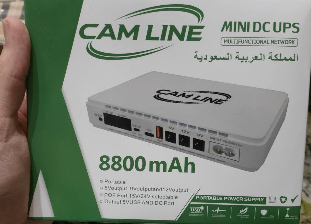 إنترنت بلا انقطاع مع جهاز UPS بسعة بطارية 8800mAh.
يزودك بمنافذ متعددة: (9V ،12V ،5V) إضافة إلى منفذي USB و Type-C لشحن الهواتف، مع منافذ LAN و POE ومنفذ لتزويد الجهاز بالطاقة.
​السعر: 20 ألف دينار (شامل التوصيل).
للطلب أو الاستفسار عبر الواتساب: ***********
