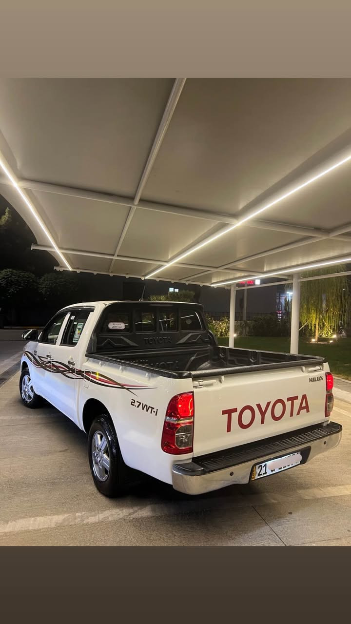 ‏ Toyota hilux 2015 
بيكم هايلوكس 
المحرك/ 4 سلندر 2700بانزين 
الكير / اوتماتيك 
الرقم / سليمانيه الجديد 
الموديل /2015 
شاصي /19 
 شاشة ليكزز
السعر /228$ شويه معاملة 
ما بي صبغ ما بي تبديل شبر بارد بس 
المحرك كير ما مفتوح  بشرت
تخم تاير  صدر جديد 
السياره برغي ما بيها نقص 

الرقم اسيا / *********** السليمانية, العراق
