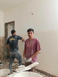 خلفات جص وبياض شغل مضبوط كبان ومسطره معه لتزام بال عمل 07713040279 بغد...