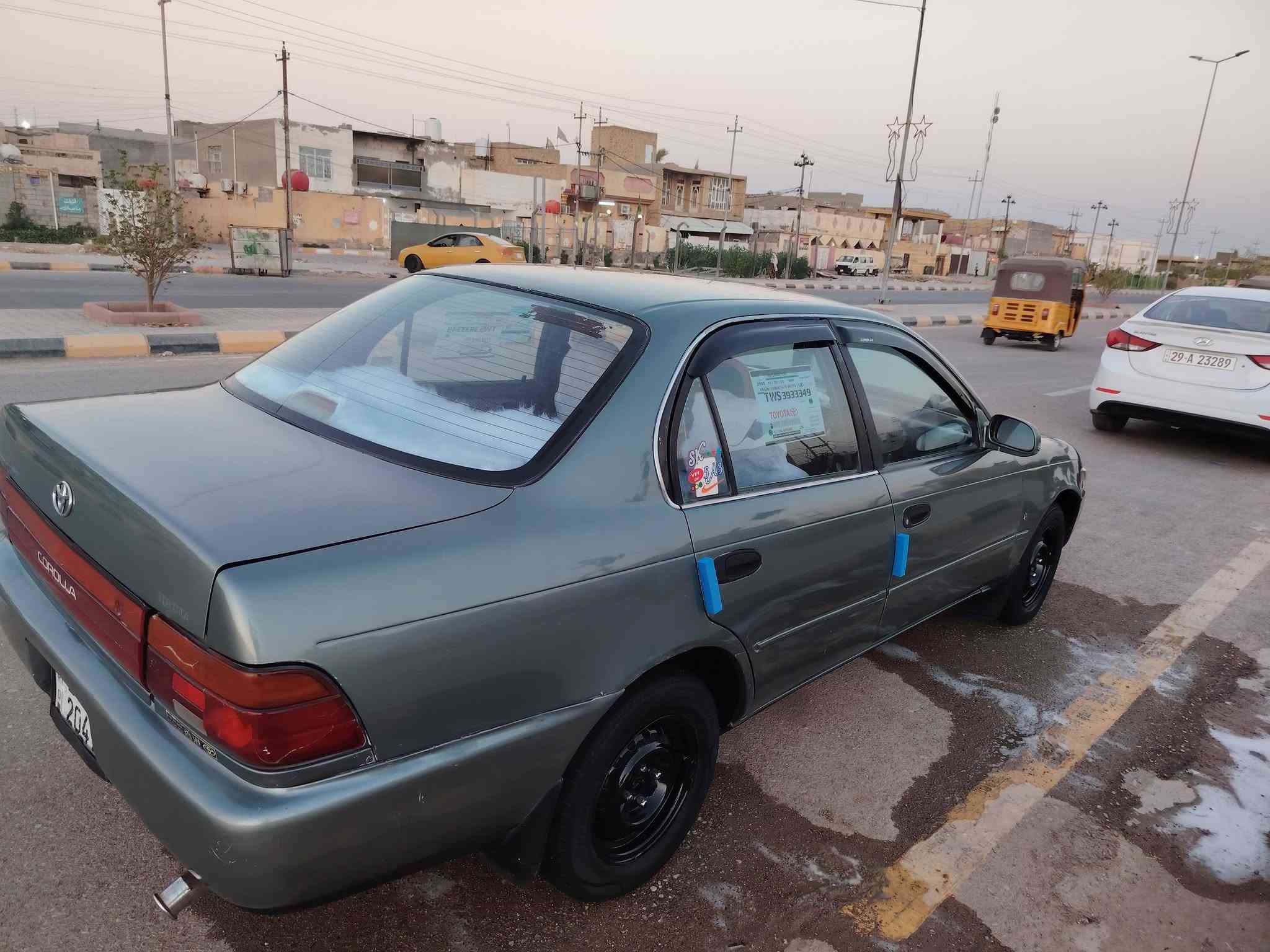 كورلا موديل ٩٣ تخم تاير حداديه جديده تبريد ثلج سنويه ل٢٧ تحويل مباشر رقم انكليزي سياره مال جناي نظيفه مكفوله من الضربه  مصبوغه جماليه العنوان واسط السعر ٥٠ وبيه مجال للتواصل ***********
