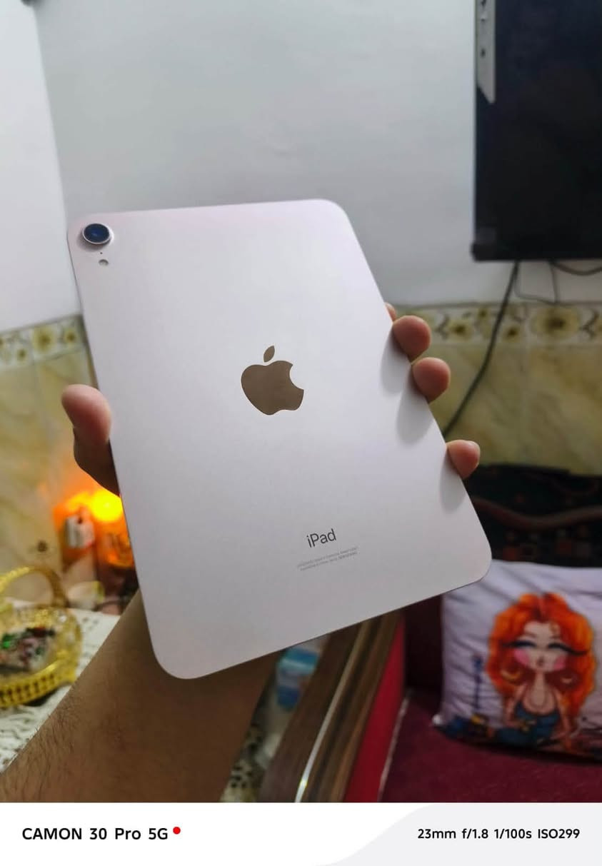 السلام عليكم mini6 مكفول كفاله عامه وين متريد افحص نضافه 100/100شرط الكفاله استخادم فقط دراسه بطاريه 88 ذاكره 64ضمانك تاخذه من باب البيت عنواني بغداد الصليخ *********** ملاحضه الايباد مع كارتون اصلي ونضافه كدام عينكم تجي وتشلع عيوني سعر الجهاز 350قفل واهلا وسهلا بجميع
