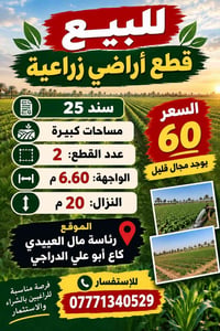 قطع زراعية • سند ٢٥ • قطعتين