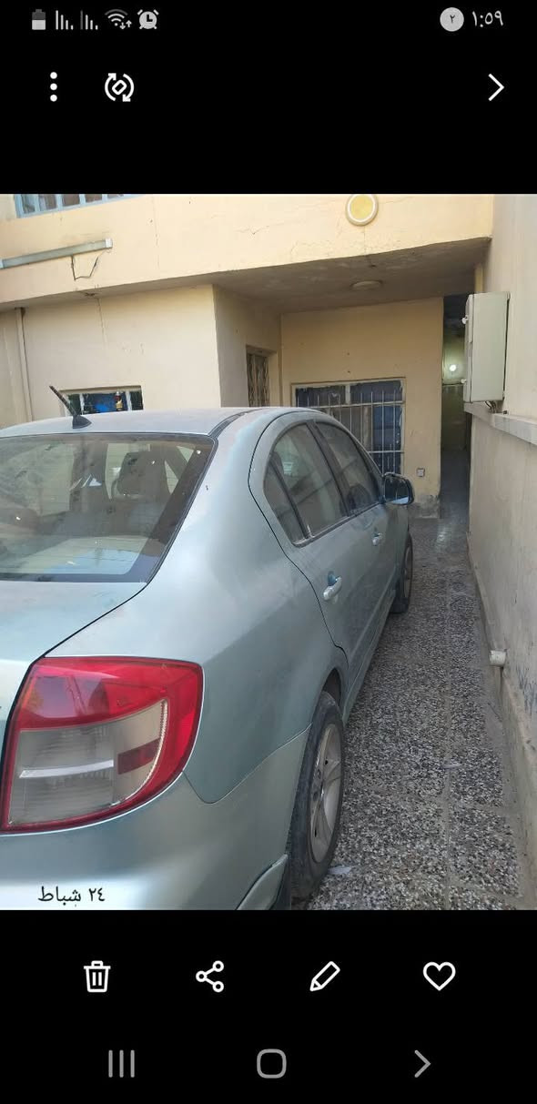 ساسوكي sx4 نضيفه للبيع السعر 60 ورقه وبيهه مجال رقم نكليزي ديالى مكاني بغداد الأتصال ***********
