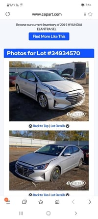 ELANTRA 2019 وارد أمريكي ضربة جدا خفيفة كلها ليبل واحد شرط  شاصي لغد ت...