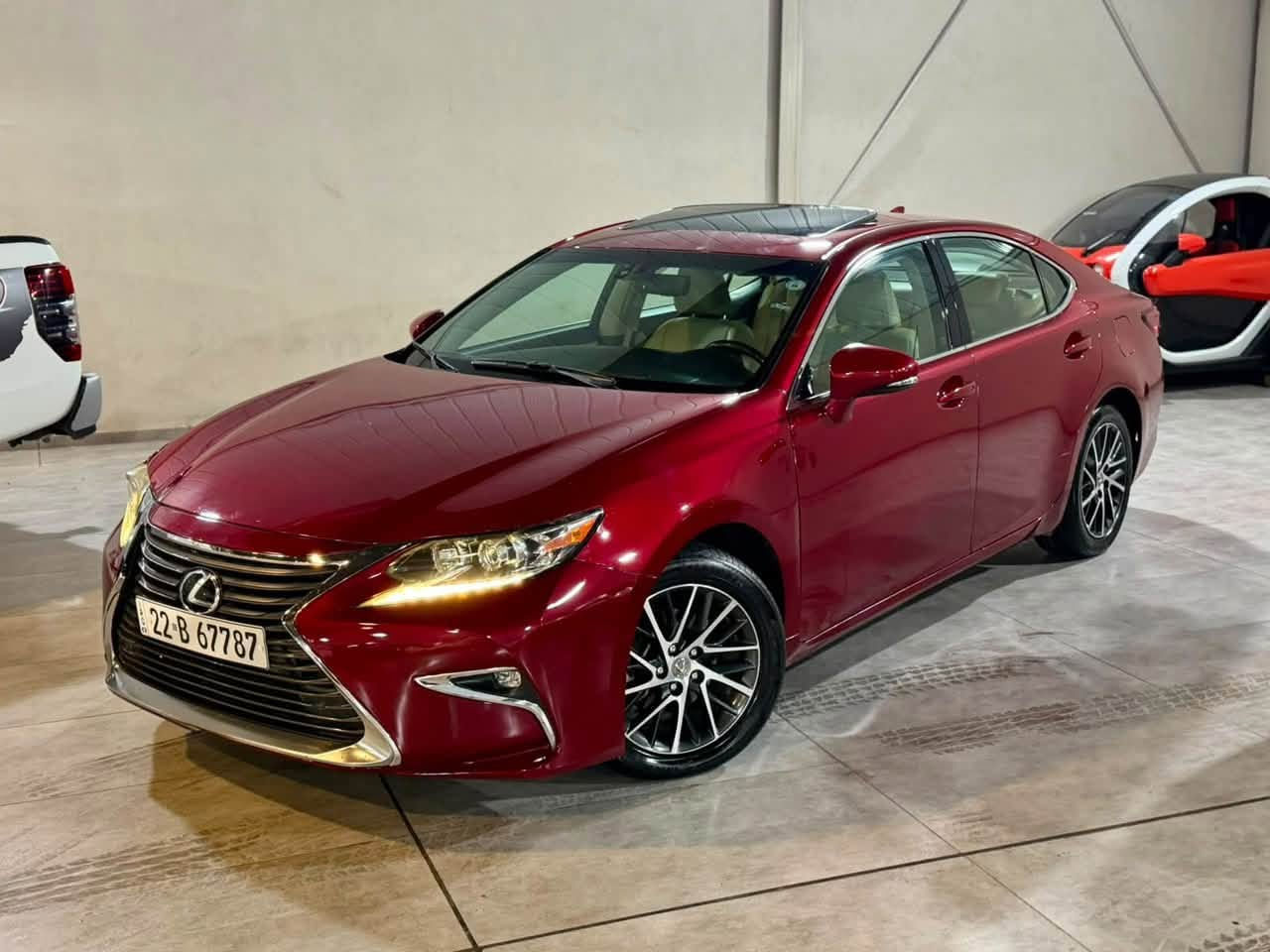 ﷽
LEXUS ES350 2016
◽️ليگزز ES 350 موديل 2016 فول مواصفات
🔹لون مميز ( ماروني ) 
        ~~~~~~~~~~~~~~~~~~~~~~~~~~~~~~~~~
مكان🌇: سليماني               
سعر💵: 158$🔐
 ☎️موبايل / ***********
       ***********
        ~~~~~~~~~~~~~~~~~~~~~~~~~~~~~~~~~
◽️محرك V6 3.5L سته سلندر
🔹گير و محرك بشرط مامفتوح ✅
بدون صوت بدون صرف و خلل بشرط فحص
🔹ماشيه 80 الف حقيقي📦✅

▫️بيها {{ بنيد و نص قبغ جنتة صبوغ }} بدون داخل❌
🔹سيارة جديد حيل حيلوة نضيفة📦

◽️مواصفات
{{ بصمة - فتحة - داخل بيجي و قهواي  - رادار أمامي و جانبي   - كشنات جلد - كشن تتفيىة و تبريد - كشن و ستيرن كهربا - كشن خزن  - شاشة - ماوص - تبريد مركزي - نيزامي أيكو - نيزامي سبورت - لايت ليدو زينون - مراي شفت - ڤوليوم - بلاجكتور - بعد هواي مواصفات }}

◽️اربع تاير و ويل بيلادي جديد بدون مصروف
🔹نظافه ١٠٠٪؜ كامل سيرفس بدون نقص و بدون مصرف
🔹بسميً السنويه بشرط تحويل و خرامه
🔹سنوي و رقم و هزة كلها جديد
سياره مابيها دينار مصرف كامل من كل نواحي

نفسي يوم /تحويل و كاله حاظر
مكان / داخل سليمانيه🌆
        ~~~~~~~~~~~~~~~~~~~~~~~~~~~~~~~~~
