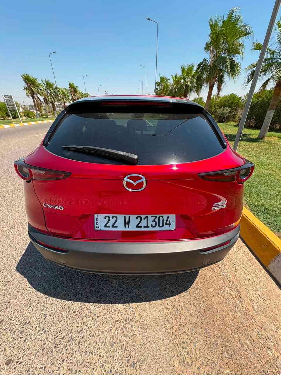 سلام عليكم
مازدا cx30
موديل 2024 
رقم شمالي اربيل شرط التحويل 
ماشية 20 الف مايل 
كاملة جاهزة 
محرك 2.5 فل
ضررها مبينه بالصور 
مواصفات معروفة 
شاشة كار بلي 
تشغيل 
هاند بريك كهرباء 
كشنات جلد كهرباء 
مكان سيارة كركوك 
سعر 138 وبي مجال 
***********
