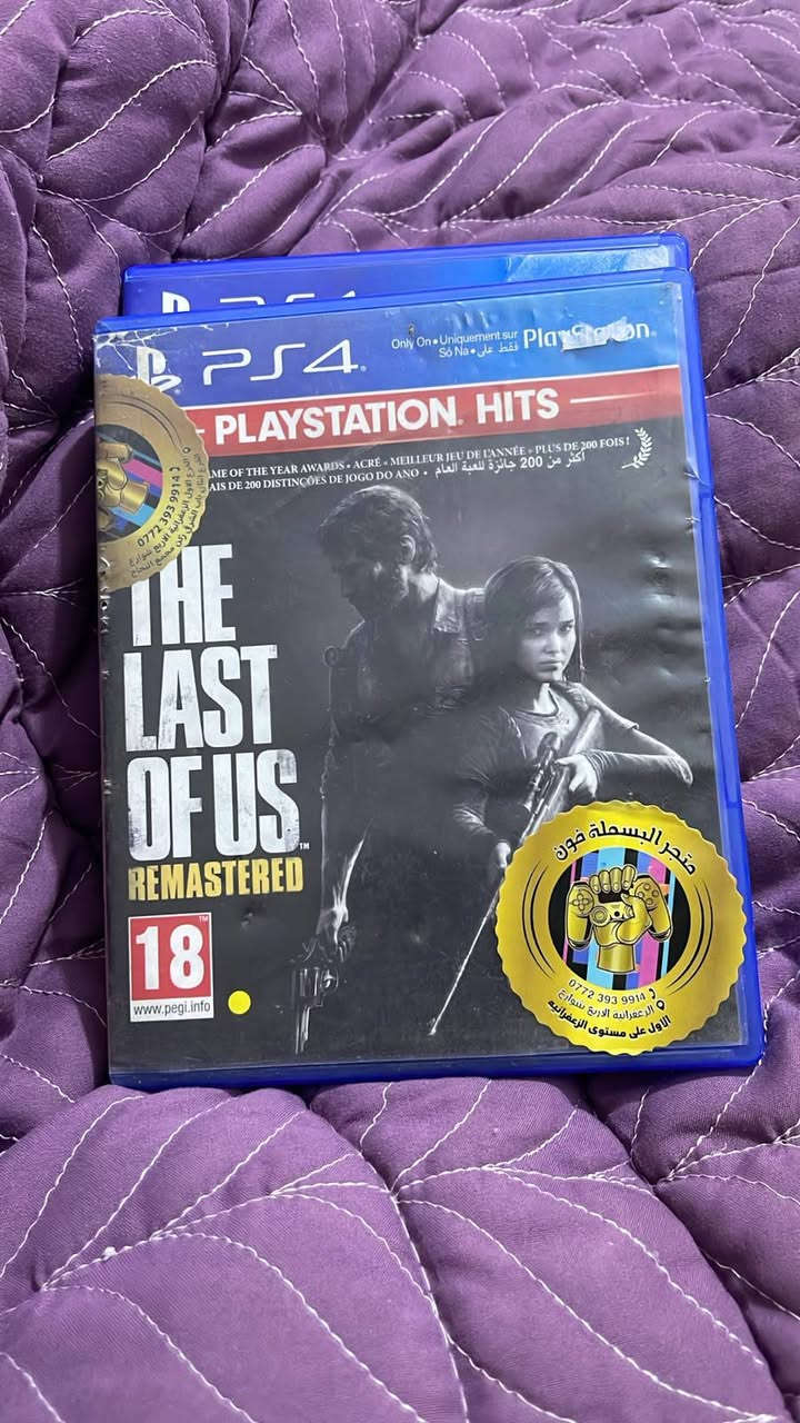 ​🎮 ألعاب اقراص ps4 للبيع (مستعملة بحالة ممتازة)
الأقراص نظيفة جداً شغالة 100%، استخدام شخصي تختيم فقط بدون أي مشاكل:
​Ghost of Tsushima — السعر: 20 ألف
​The Last of Us Part II — السعر: 20 ألف
​The Last of Us Part I — السعر: 10 ألف
​God of War — السعر: 10 ألف
​📍 ملاحظة: الأقراص مضمونة وتختيم مرة واحدة فقط بدون شخوط 
​للتواصل أو الاستفسار: يرجى المراسلة على واتساب  ***********
