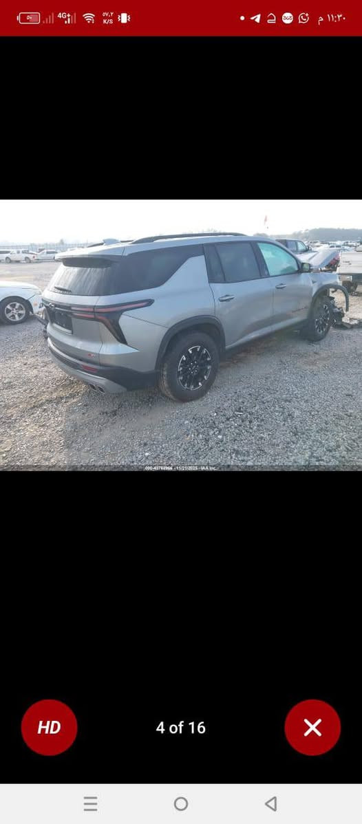🚨 للبيع شفروليه ترافيرس Z71 موديل 2025 🚨
🔥 فول مواصفات 🔥
🚙 السيارة موجودة حالياً في الإمارات
📍 تصل إلى السفوان
🔹 السيارة ضربة حادث وحالياً قيد العمل بالسمكرة
🔹 الصور توضح حالة السيارة قبل إكمال التصليح
🔹 فرصة ممتازة للي يريد يكمّل السمكرة والتصليح بنفسه ويستفاد من فرق السعر 💰
🔹 ممشى السيارة: 12,002 ميل
🔹 موديل 2025 Z71
📌 البيع على وضعها الحالي، والمشتري يكمل التصليح حسب رغبته.
📞 للاستفسار والتواصل:
***********
📲 واتساب واتصال

نص مكتوب في الصور:
- شيفروليه ترافيرس Z71 2025
- فول مواصفات • 12,002 ميل • للبيع على وضعها الحالي
- السيارة في الإمارات - واصلة السفوان
- للاستفسار: *********** | واتساب واتصال
- HD 3 of 16
- 77,8 K/S 4G+ ٥١ 11:30 م 306 000-43755966 - 11/21/2023 - IAA Inc. HD 2 of 16 X
- 4 of 16
- 000-43768966 - 11/21/2025 - IAA Inc.