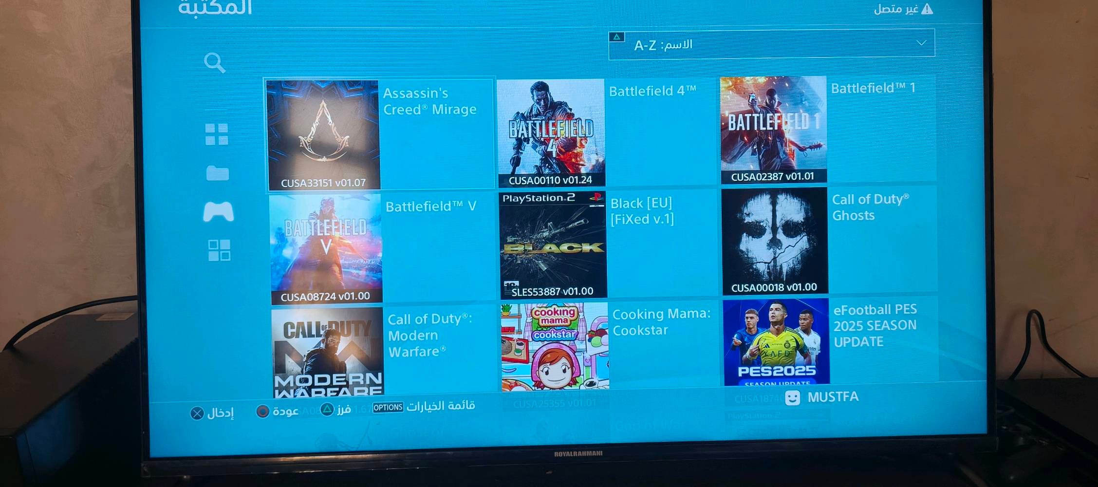 السلام عليكم
 ps4 pro  مهكر نظام 9  واحد تيرا 
نضيف جداً   كامل ملحقات ويا جوستيكين

يحتوي على حوالي 25 لعبه 

   سعره بدون  ups 350 
وذا وي ups كامل 400  

البلي نضيف كلش  احلى من الصور
مكاني بغداد جسر ديالى القديم 
***********
 
يرهم مراوس بسيرس اس 