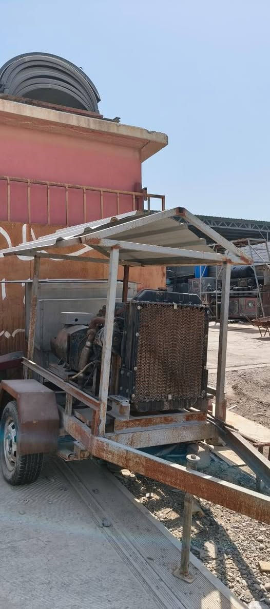 السلام عليكم
مولده للبيع محرك كيه بريجو 3000 (50kv) شغاله كامل ما بيها اي شي وبيها عربانه وسقيفه سعر(16)ورقه وبيها مجال للاتصال ***********
