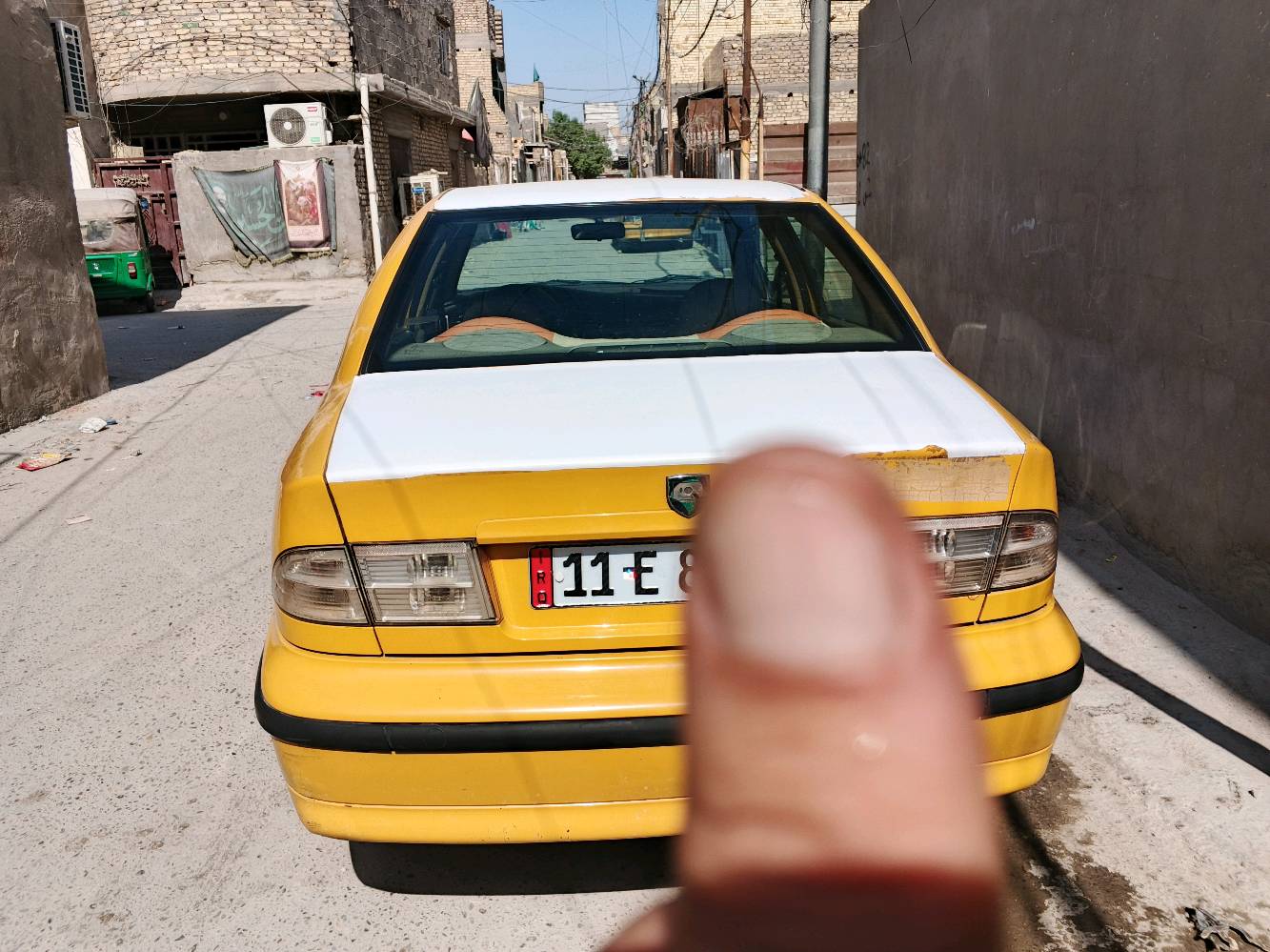 سمند موديل 2012 بسمنا السيارة جاهزة خير من الله ترايك وين ما تريد 34 ورقة وبيها مجال 