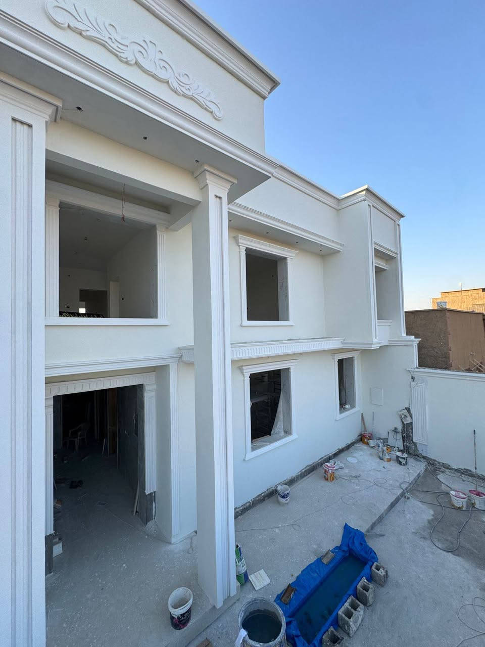 تم وعلى برك الله اكتمال المهندس (أمين هلال الشمري) ومن الله التوفيق تغليف الفوم التركي بديل الحجر  وماده طلس رويل   وصبغ Kaleh #الجميع ***********0
