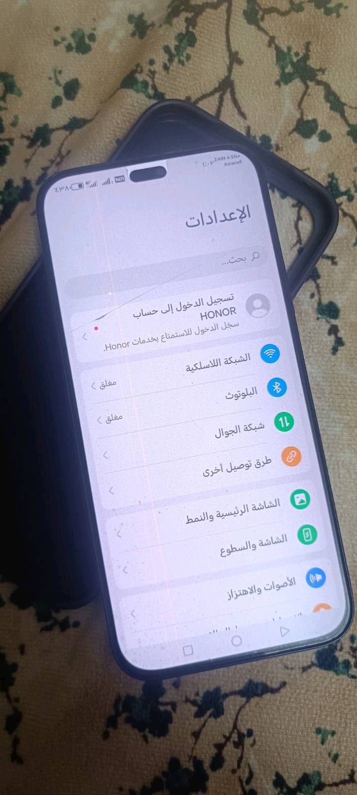 هونر اكس 8بي شغال ونضيف بي خط بلشاشه مممثر عليه للبيع او مرواس
