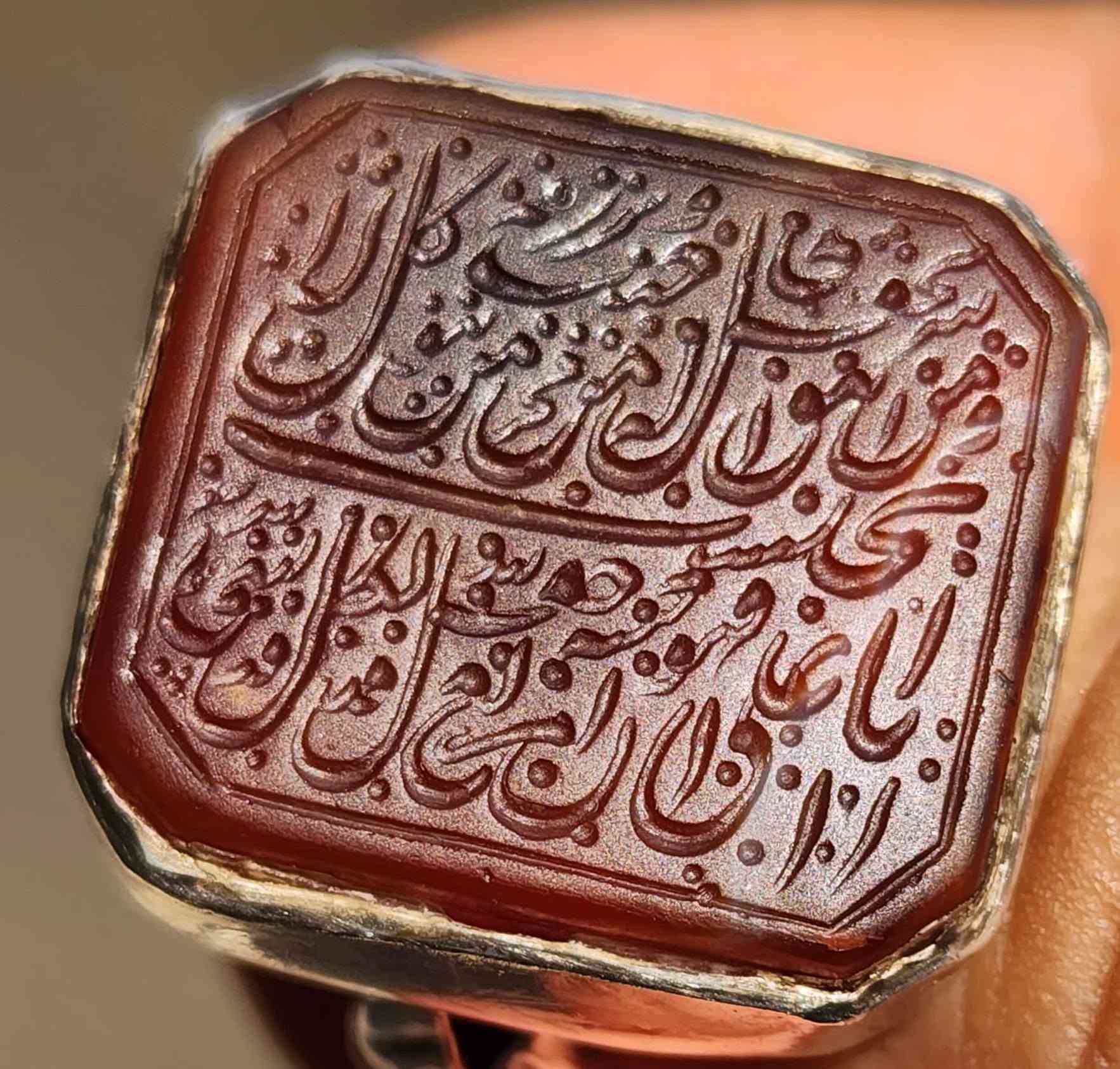عقيق يماني • مقاس 26-27 • صياغة يدوية ثقيلة