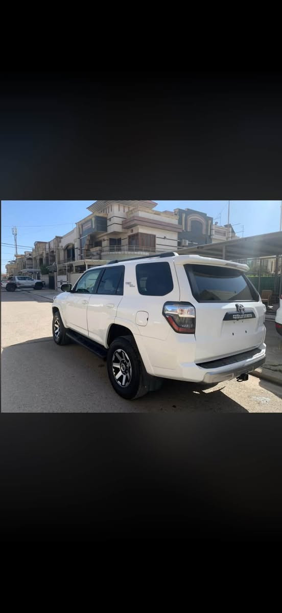 ماشاءالله
‏TOYOTA  4RUNNER TRD Off Road

~ تويوتا 4 رنر  لون ابيض 

~ وارد أمريكا  

~ موديل2024 

~ محرك 6 سلندر  / V6 

~ مواصفات  TRD Off Road Prenium

~فول مواصفات

~بصمة  

~ دبل أكسل ( 4*4) ونظام الزحف الخاص ب trd

~ شاشة كبيرة

~   كاميرة خلفية

~سكان هيترة 

~ داخل اسود 

~ رادار امامي و جانبية 

~تحديد سرعة 

~نظام ECO

~ حجم تايرات١٧ ويل بيلادي 

~ (  5 ) خمسة راكب 

~ ماشي47 الف ميل 

~ سيارة بدون صبغ 

~ ايرباك سترن وبردة راجع ببلادي اصلية  

~ رقم شاصي موجود في المنشور 

~صورة حادث موجودة في المنشور 

~ سعر(305)💰ورقة دولار بيها مجال 🤏

***********

***********
